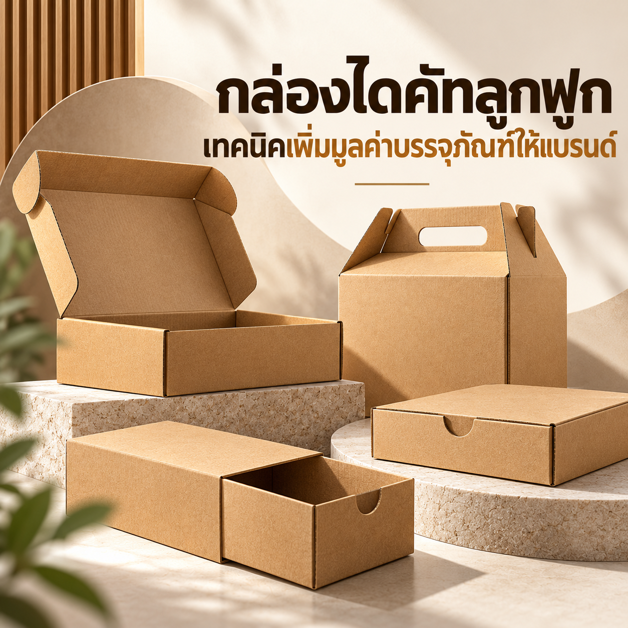 กล่องไดคัทลูกฟูก เทคนิคเพิ่มมูลค่าบรรจุภัณฑ์ให้แบรนด์